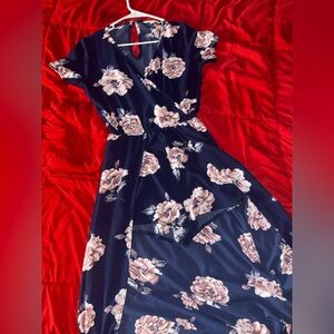 Miami Floral Navy Jumpsuit